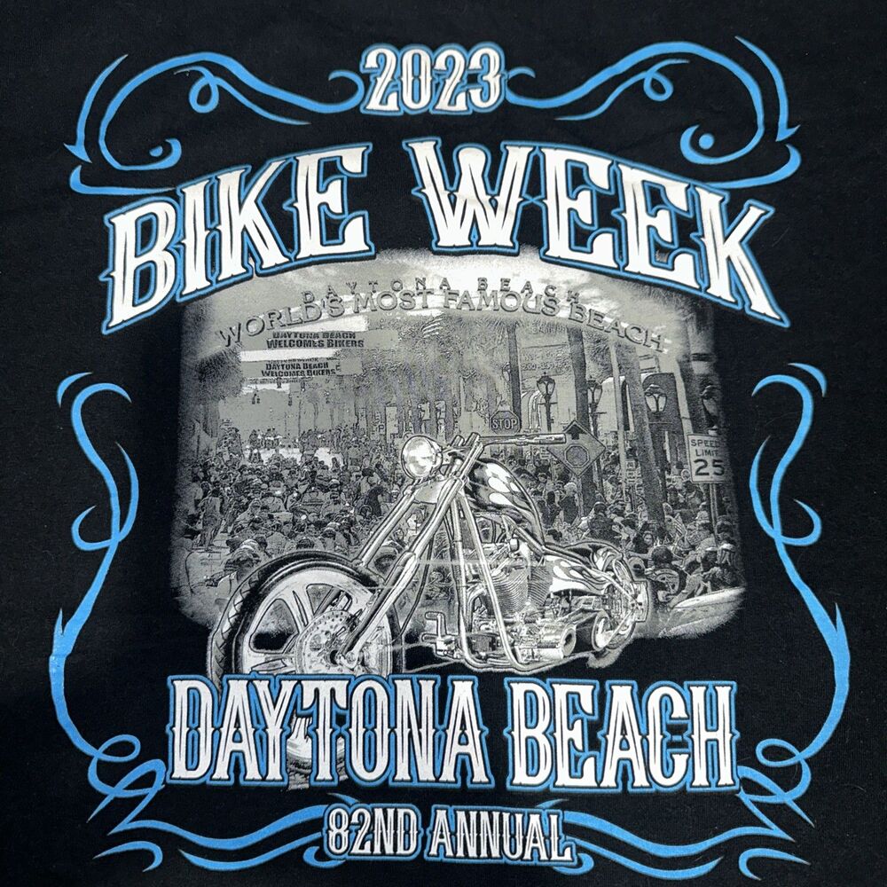 Daytona Bike Week Tshirt XL Biker Motorcycle Rally Florida Chopper Cotton 2023